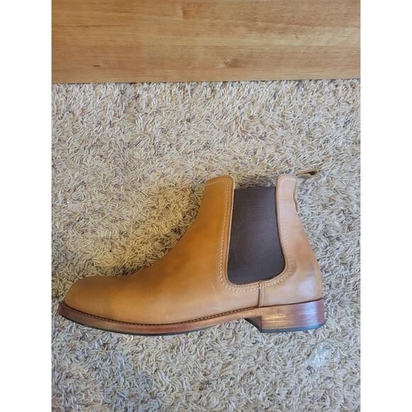 Adelante Shoe Co Leather Chelsea Boot sz 11.5 B The Mendoza in desert light tan - Picture 9 of 9